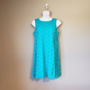 Aqua A-line Dress